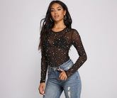 Body en maille strass et perles Glam Goals